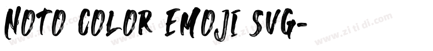 Noto Color Emoji SVG字体转换